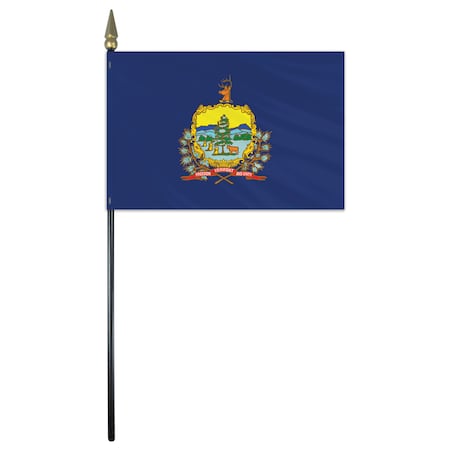 Vermont Stick Flag 4x6 E Gloss